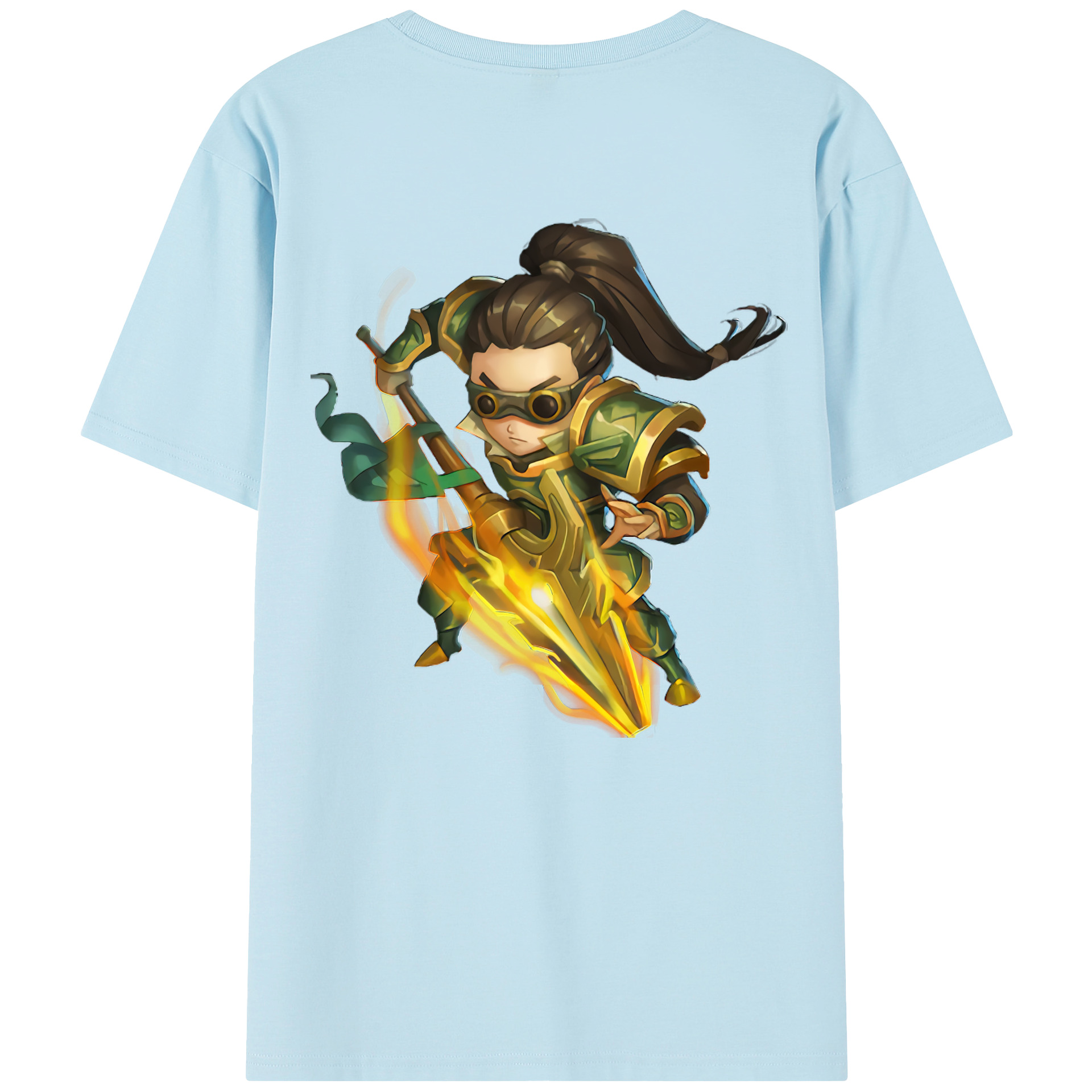 リーグ・オブ・レジェンド League of Legends LOL 綿100％半袖Tシャツ（背面プリント）